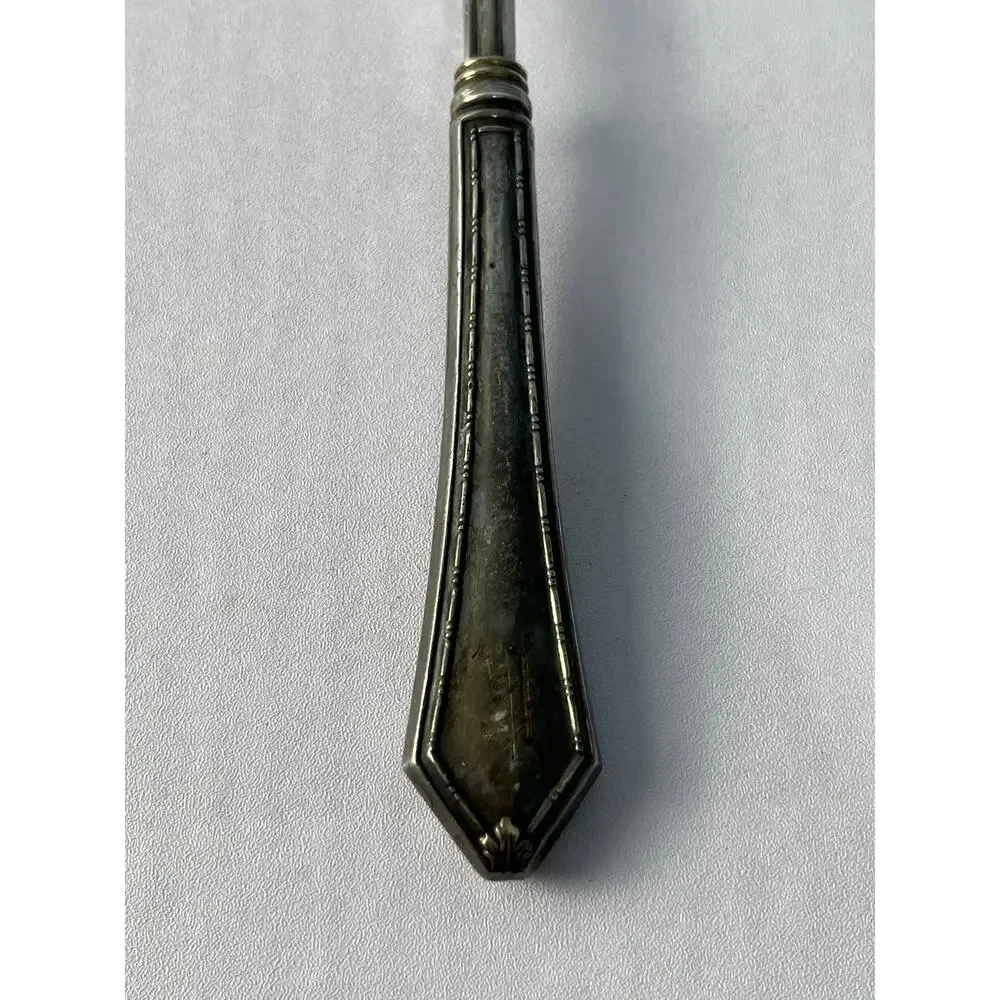VTG Webster Sterling Silver Handle Pierced Tomato Serving Spoon